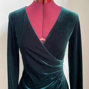 DKNY Velvet Long Sleeve Dress Size 2